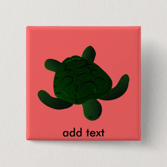 CHAPA CUADRADA TORTUGA BORROSA (Anverso)