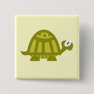 Chapa Cuadrada Tortuga verde