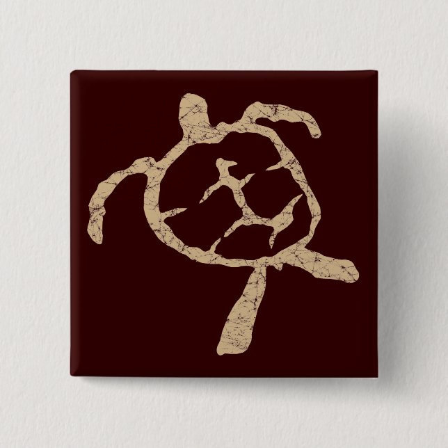 Chapa Cuadrada tostado de tortuga (Anverso)