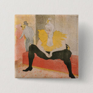Chapa Cuadrada Toulouse-Lautrec - Mademoiselle Cha-u-kao Sentada
