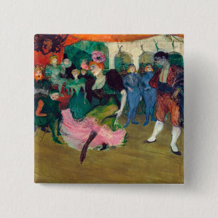 Chapa Cuadrada Toulouse-Lautrec - Marcelle Lender, bailando Boler