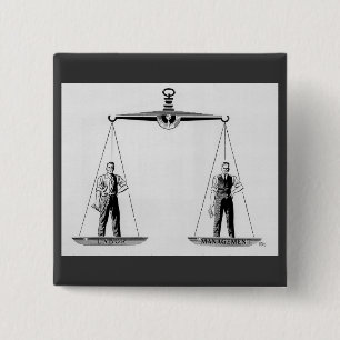 Chapa Cuadrada Trabajo Antiguo vs Gestión, Escalas de Justicia