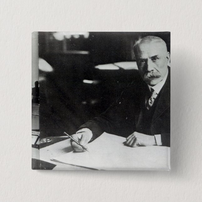 Chapa Cuadrada Trabajo de sir Edward Elgar sobre las cuentas de (Anverso)