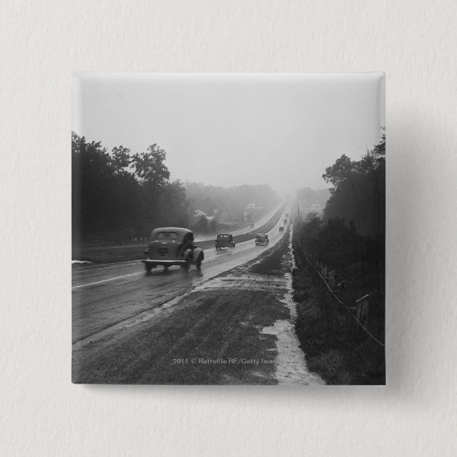 Chapa Cuadrada Tráfico en la carretera (Anverso)