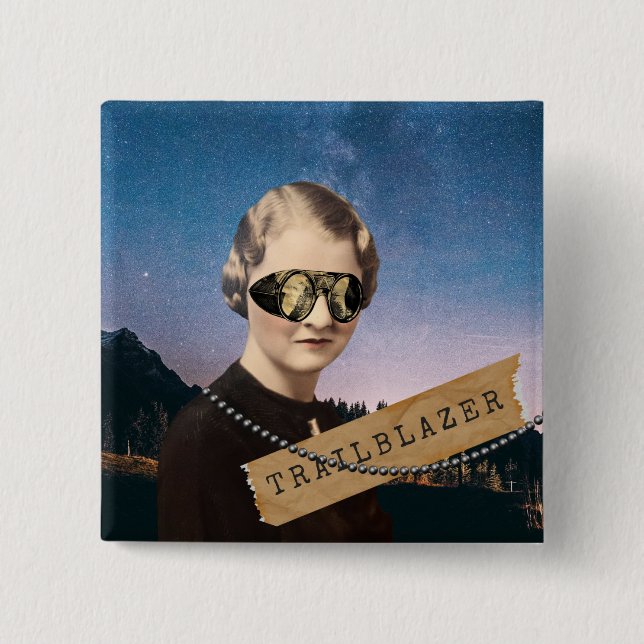 Chapa Cuadrada Trailblazer Kitsch Alteración del arte (Anverso)