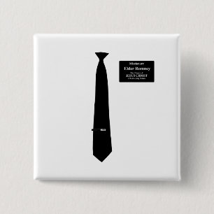 Chapa Cuadrada Traje de Romney del misionario