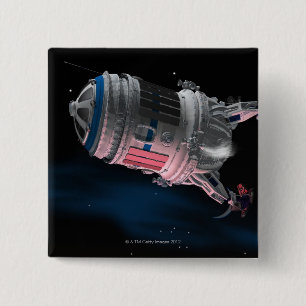 Chapa Cuadrada Transbordador espacial Orbiting Marte