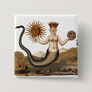 Chapa Cuadrada Transmutación de Sol y Luna de Merman