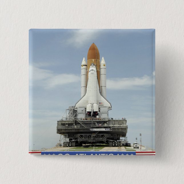 Chapa Cuadrada Transporte espacial Atlantis 2 (Anverso)