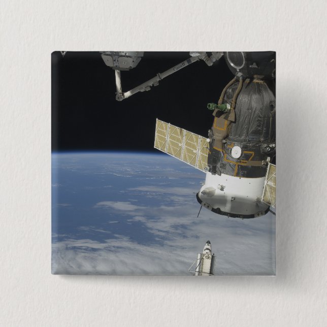 Chapa Cuadrada Transporte espacial Endeavor, una nave espacial So (Anverso)