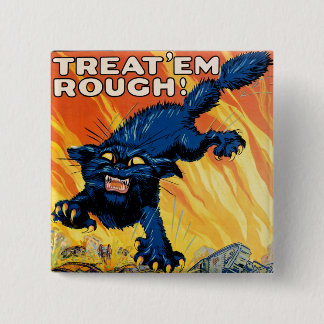 Chapa Cuadrada Trátalos Rough - Únete a los tanques