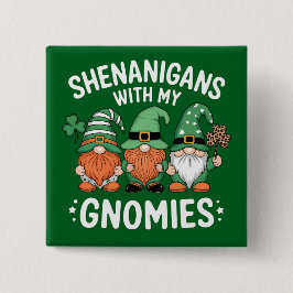 Chapa Cuadrada Travesuras Con Mis Gnomitos Día de San Patricio Ir