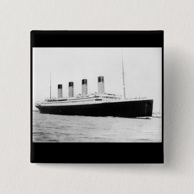 Chapa Cuadrada Trazador de líneas de pasajero titánico del RMS (Anverso)