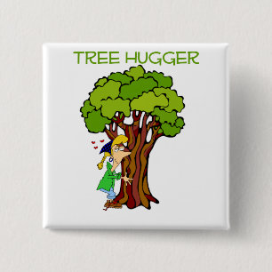 Chapa Cuadrada Tree Hugger - Chica