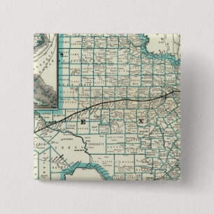 Chapa Cuadrada Tren del Pacífico de Texas