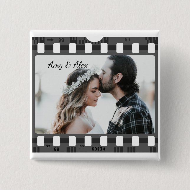 Chapa Cuadrada Trendy Film Reel Movie Personalizado Picture Frame (Anverso)