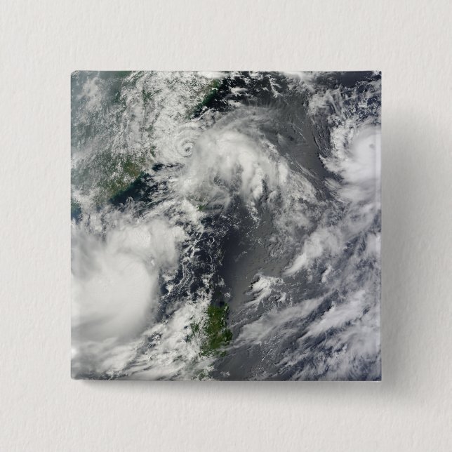 Chapa Cuadrada Tres fuertes tormentas (Anverso)