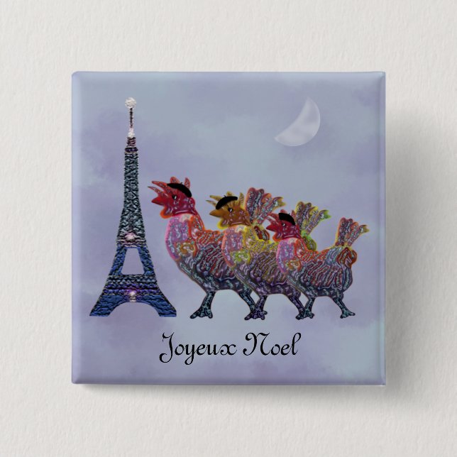 Chapa Cuadrada Tres pernos franceses de las gallinas (Anverso)