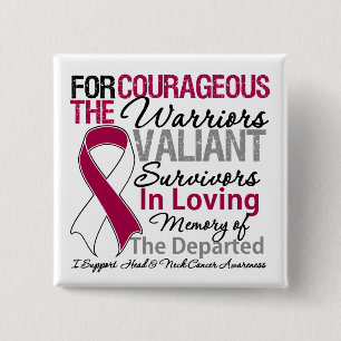 Chapa Cuadrada Tributo Apoyo Concienciación sobre el cáncer de cu