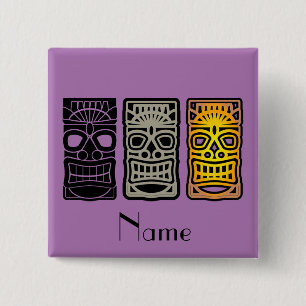 Chapa Cuadrada Triple Tiki Sculptures Thunder_Cove