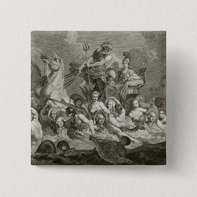 Chapa Cuadrada Triumph de Britannia, c.1765 (grabado) (Anverso)