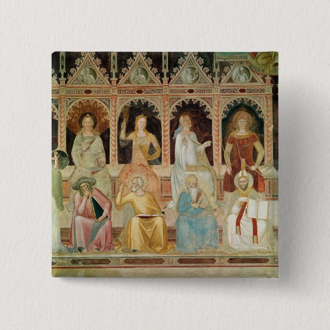 Chapa Cuadrada Triumph de la doctrina católica (Anverso)