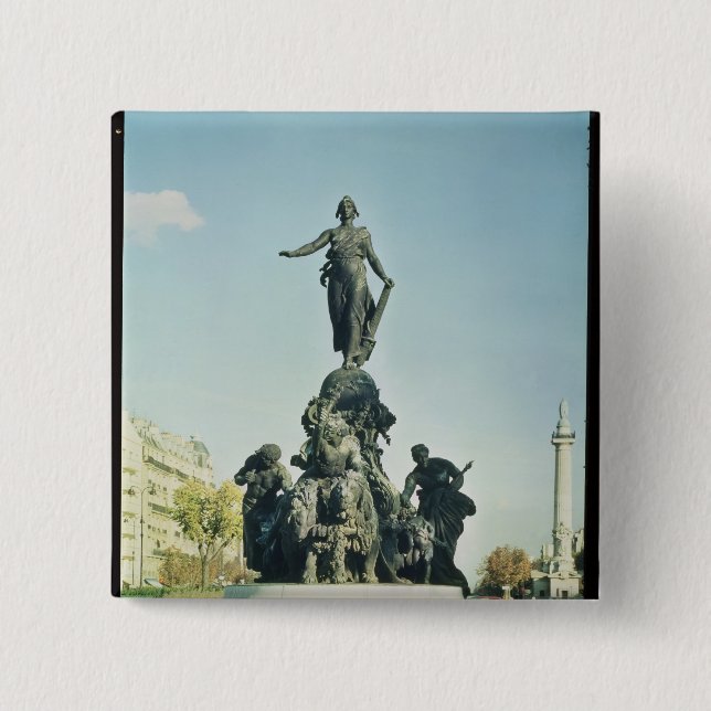 Chapa Cuadrada Triumph de la república, 1879-99 (Anverso)