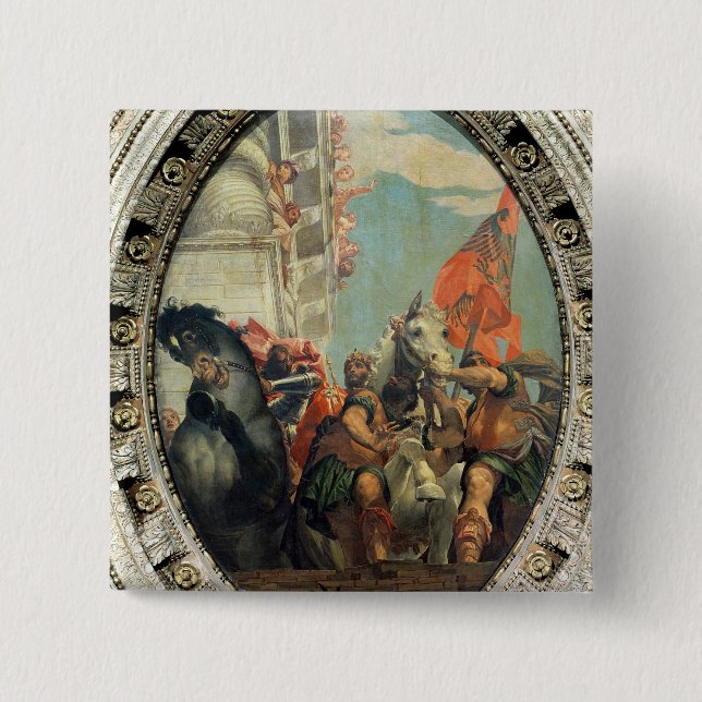 Chapa Cuadrada Triumph de Mordecai (Anverso)