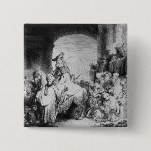 Chapa Cuadrada Triumph de Mordecai, c.1640