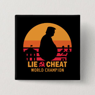 Chapa Cuadrada Triunfo divertido de Bigfoot del escondite