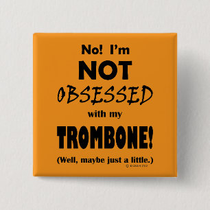 Chapa Cuadrada Trombone obsesionado