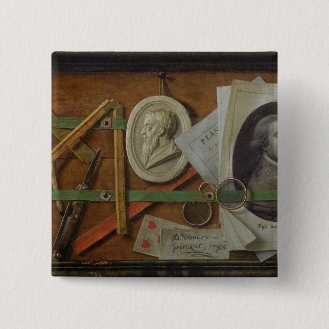Chapa Cuadrada Trompe - l ' oeil, 1785 (Anverso)