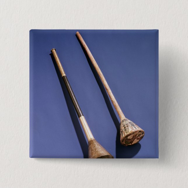 Chapa Cuadrada Trompeta y tapón de madera (Anverso)