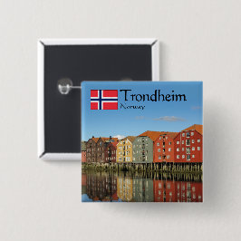 Chapa Cuadrada Trondheim Noruega Souvenir