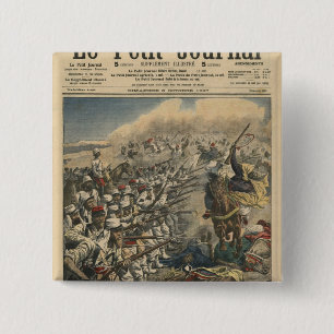 Chapa Cuadrada Tropas del ejército francés, franceses de la él