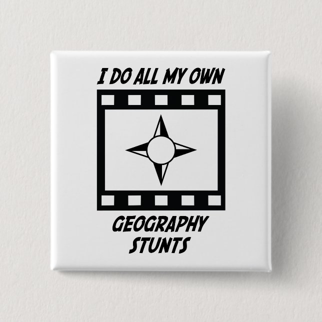Chapa Cuadrada Trucos de la geografía (Anverso)