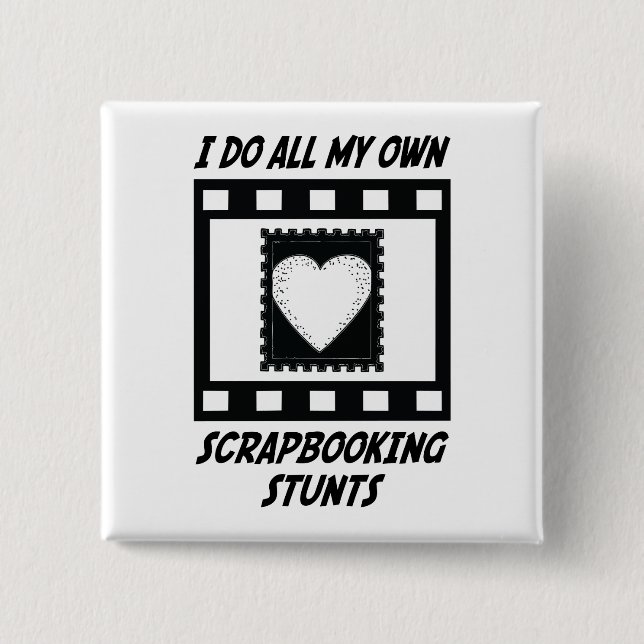 Chapa Cuadrada Trucos de Scrapbooking (Anverso)