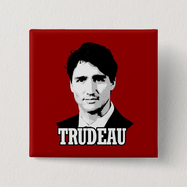 Chapa Cuadrada Trudeau (Anverso)