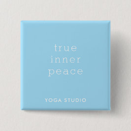 Chapa Cuadrada True Inner Peace Yoga Studio Promotion Button