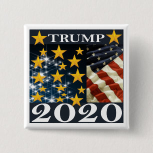 CHAPA CUADRADA TRUMP 2020