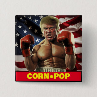 Chapa Cuadrada Trump del pop del maíz - Pesadilla de Biden