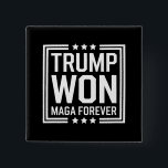 Chapa Cuadrada Trump ganó las 47 elecciones presidenciales estado<br><div class="desc">Trump ganó 47° elecciones presidenciales en Estados Unidos 2024</div>