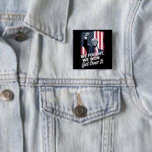 Chapa Cuadrada Trump Ganó Superalo Victoria de Trump 47º Presiden