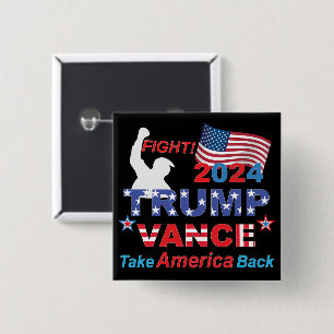 CHAPA CUADRADA TRUMP VANCE 2024