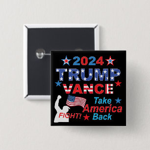CHAPA CUADRADA TRUMP VANCE 2024