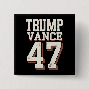 Chapa Cuadrada Trump Vance Presidente Vintage Trump Gana