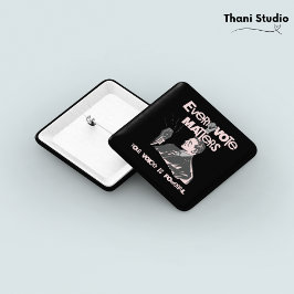 Chapa Cuadrada Tu voto importa las elecciones, el rosado político