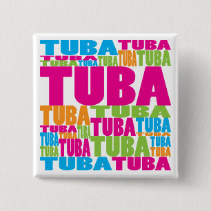 Chapa Cuadrada Tuba colorida
