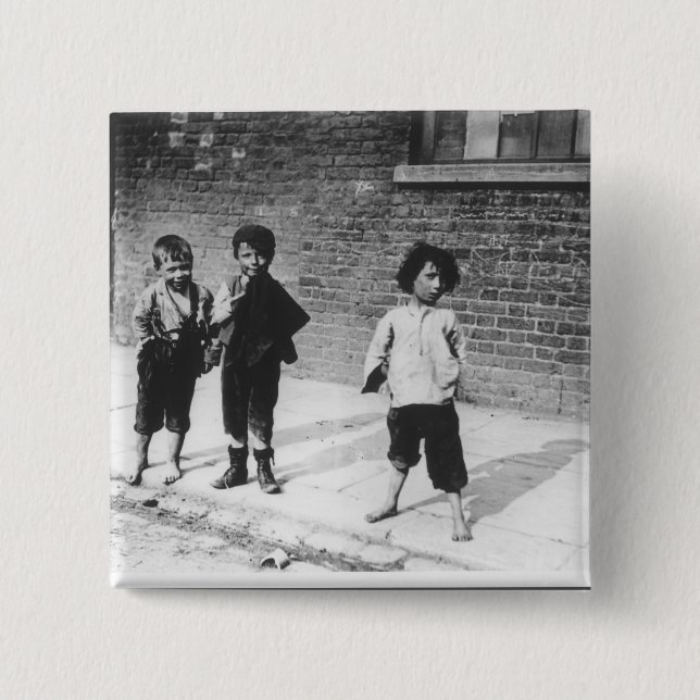 Chapa Cuadrada Tugurios de Londres (Anverso)