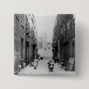 Chapa Cuadrada Tugurios de Londres, 1899